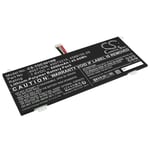 Kompatibelt med Satellite Pro C40-J-125, 7.6V, 6000mAh