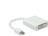 Secomp Mini Displayport-Dvi Adapter, M/F, Mini Displayport, Dvi, Hankjønn, Hunkjønn, Hvit, 100 Mm