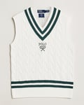 Polo Ralph Lauren Wimbledon Cricket Vest White/Moss Agate