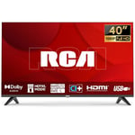 RCA Téléviseur 40 Pouces (100 cm) Full HD LED TV Triple Tuner (DVB-T/T2-C-S/S2) Télévision avec Dolby Audio HDMI Lecteur Multimédia USB CI+ Mode Hôtel (NRB40FQ1, 2024)