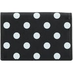 Portefeuille Comme Des Garcons  Comme Des Garçons Wallet Portefeuille en cuir noir à pois