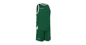 KELME Vitoria Ensemble de Basket-Ball pour Homme XXL Vert forêt/Blanc