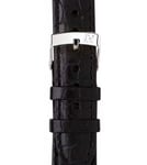 Morellato Liverpool croc embossed -  Italian calf leather black watch Strap 20mm