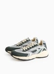 Tu Grey Contrast Panel Retro-Style Trainers 8 male