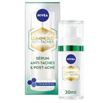 NIVEA Luminous630 Sérum Marques Post-Acné (1 x 30 ml), Sérum visage anti taches au Thiamidol & Acide Hyaluronique, Soin visage matifiant peaux à imperfections, crème hydratante visage