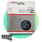 Bosch PEX 125 PEX 12 PEX 400 125mm Hard Velco Backing Pad - 2608601061