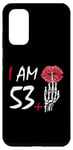 Galaxy S20 I'm 53 plus 1 middle finger Skull funny 54th birthday Women Case