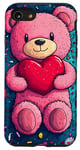 Coque pour iPhone SE (2020) / 7 / 8 Ours en peluche coeur Saint-Valentin