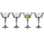 Lyngby Glas Melodia Champagneskål Krystal 26cl 4-pack 1 set