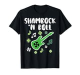 Shamrock N Roll Guitar St Patricks Day Guitarist Musician T-Shirt