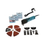 Découpeur Ponceur Multifonctions Makita TM3010CX3J - 320W - Avec Accessoires - En Coffret mak-pac