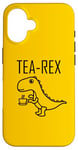 Coque pour iPhone 16 Tea Rex Drôle T-Rex Tyrannosaure Dinosaure