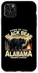 Coque pour iPhone 11 Pro Max Proud Alabama - Ours noir de l'Alabama - Retro Proud Alabama