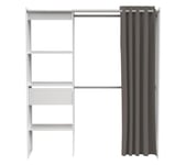 Armoire dressing extensible MOKA blanc