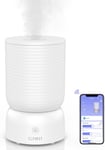 Humidificateur d'air chambre,Humidificateur d'air bébé ultrasonique à remplissage par le haut de 3L,Avec Alexa et APP,Diffuseur,Minuterie,Fonctionnement continu pendant 24H