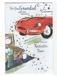 Grandad Birthday Card Cars theme With Love Colour inside By Simon Elvin