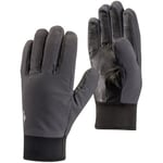 Black Diamond Mid Weight Soft Shell Gloves, Unisex, smoke, XL