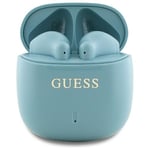 Guess TWS In-Ear Hörlurar Bluetooth Printed Classic Logo - Turkos