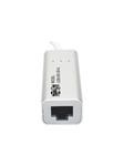 Eaton Series USB 3.0 SuperSpeed to Gigabit Ethernet NIC Network Adapter RJ45 10/100/1000 Aluminum White