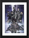 Attack On Titan - Affiches The Final Season Caractères Cadre En 30.5 X 40.6 CM