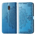 Mandala läder Xiaomi Redmi 8A fodral - Blå