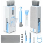 (Bleu)Kit Ordinateur Portable 11 en 1 Cleaning, Keyboard Cleaner Nettoyage Clavier avec Brosse, pour Téléphones, Laptop, Écouteur