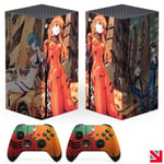 Neon Genesis Evangelion Anime XBOX SERIES X Skin Decal Vinyl Sticker Wrap