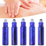 Professional Blue Essential Oil Roller Bottle Simple Portable Glass Roll On FST