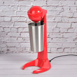 Red Retro Style Double Head Electric Milkshake Machine Maker Coffee Drink Mixer Milk Blender Home Bar Supplies Kitchen Tool for Protein Shakes Mixing Cocktail (UK Plug220v)