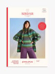 Sirdar Jewelspun Kelp Sleeve Sweater Knitting Pattern, 10706