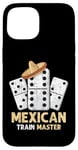 iPhone 15 Mexican Train Master Domino Player Dominoes Lover Game Mens Case