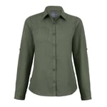 Craghoppers Womens/Ladies Expert Kiwi Long-Sleeved Shirt (Cedar Green) - Size 8 UK