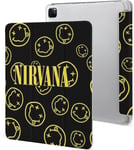 Étui Pour Ipad Pro 2021 Nirvana 12,9 Pouces, Type Ordinateur Portable, Support À Trois Volets Avec Porte-Stylo, Veille/Réveil Automatique