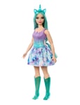 A Touch Of Magic Unicorn Doll With Blue Hair Patterned Barbie