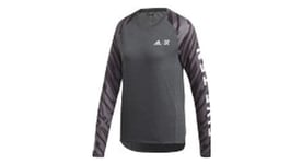 Maillot manches longues adidas five ten femme trailcross ls noir