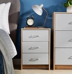 Stratford 3 Drawer Bedside Table Unit