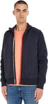 Tommy Hilfiger Men's Cardigan with Zip, Blue (Desert Sky), XS