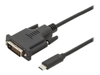 Digitus - Adapterkabel - 24 Pin Usb-C Hann Til Dvi-D Hann - 2 M - 1080P-Støtte