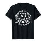 1st First Time Uncle est 2025 Let The Spoiling Begin Crew T-Shirt