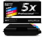 5x Pro Toner for Kyocera M6230cidn M6230cidnt 8K Black + 6K Cmy