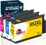 953 XL 953XL Cartouche pour HP 953XL Pack Cyan Magenta Jaune Cartouches d'encre pour HP HP officejet Pro 7740 7740 7720 8730 7730 8710 8715 8210 8218 8725 8718 8720 8740 8728