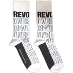 The Beatles Unisex Adult Revolver Text Outlines Repeat Socks