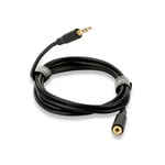 QED Connect 3.5 mm Headphone Extension Cable - 3 Metre