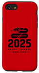 Coque pour iPhone SE (2020) / 7 / 8 Happy Chinese New Year 2025 Année des serpents Vintage