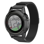 Milanese Loop Armband Garmin Fenix 7X Pro Svart