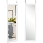 Goplus - Miroir Pleine Longueur Carré, Psyché Longue Debout Miroir Chambre, Miroir Dressing Miroir,Miroir Mural Cadre en Fer,Miroir Mural Suspendu