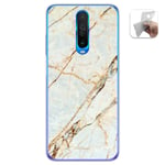 Coque Gel TPU pour Xiaomi Pocophone Little X2 Design Marbre 13 Dessins