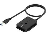 SABRENT Adaptateur de Disque Dur USB Type-C vers SSD/SATA/IDE 2,5/3,5/5,25 avec Alimentation UL et Voyants LED d'activité [Prise en Charge de 10 to] (USB-DS12)