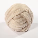 Bulky Wool Garn Chunky Arm Stickning Supermjuk jätteboll Rovin - Perfet Beige