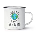 World's Best Van Man Enamel Mug Cup Funny Joke Favourite Courier Driver